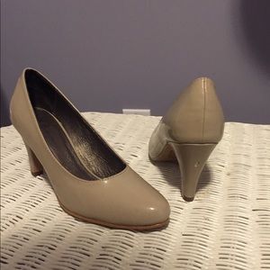 ****10 for $20 item****Nude Paton Leather Heels by Jessica
